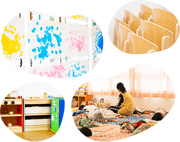 小金井市の緑豊な住宅街にあるしんあい保育園。周囲の環境を生かして、子ども達にはたくさん自然と触れ合い、自然の恵みを感じてもらいたいと思っております。